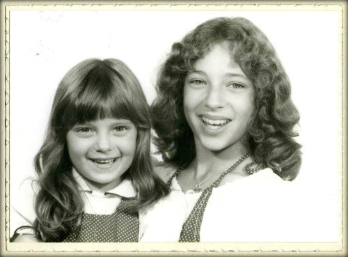 Alex Kingston with her sister Nicola